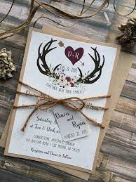 Rustic Wedding Invitation Antler Wedding Invitation Shabby Chic Wedding Invitations Deer Wedding Invitations Barn Wedding Invitation Antler Wedding Invitations Deer Wedding Invitations Rustic Antler Wedding