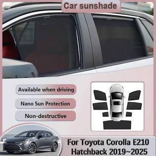 Custom window privacy shade fitting for Toyota Corolla (2014–2026), AI generated