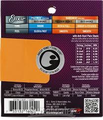 Elixir Strings Nanoweb Phosphor Bronze Acoustic Guitar Strings 010 047 Extra Light Sweetwater