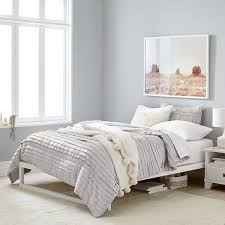 Beds for children, like cots and so on, will have other sizes, both length and width. Park Platform Bed Teen Bed Pottery Barn Teen