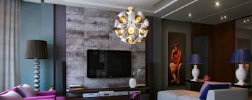 Elobarate cascading chandelier in living room with high ceiling. 7 Contemporary Chandeliers That Will Make The Difference In Your Living Room Milan Design Agenda