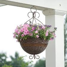 Feed garden shepherd hook 92 inch tall 3/5 inch thick, heavy duty wrought iron shepards hook for hanging bird feeders, flower baskets, string lights, weddings decor, lanterns, black, 2 pack. Hanging Flower Basket Made Of Wicker Hanging Flower Baskets Hanging Flower Hanging Baskets