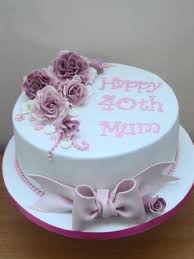 Creative Rose Decoration Birthday Cake Designs For Adults Rose Cake For A Mum By Mother And Me Creative Cakes Birthday Cake For Mom Fondant Cakes Birthday 60th Birthday Cakes