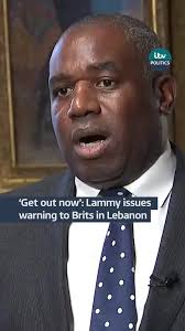 David Lammy issues warning to Brits in Lebanon #politics @itvnews