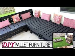 Add a few colorful pillows. Diy Pallet Furniture Patio Sectional Youtube