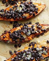 Nyt Cooking On Instagram Loaded Sweet Potatoes With Black Beans And Cheddar A K A The Ideal Lazy Weeknigh Nyt Cooking Loaded Sweet Potato Vegetarian Dinner