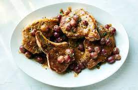 Skillet Pork Chops With Blistered Grapes Recipe Nyt Cooking Grape Recipes Nyt Cooking Pork