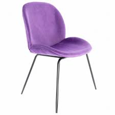 Polsterstuhl helga in mehreren farben hochwertiger und großer polsterstuhl der polsterstuhl helga ist mit 47 cm breite, 61 cm tiefe und 51. Samt Lila Mit Schwarz Beiniger Stuhl Iconscorner Sl