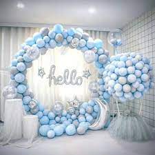 150pcs Diy Balloon Garland Kit Blue Gray Balloon Arch Etsy Baby Shower Balloons Creative Baby Shower Themes Baby Shower Decorations