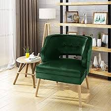 Amazon Com Christopher Knight Home 304039 Michaela Mid Century Velvet Accent Chair Emerald N Velvet Accent Chair Mid Century Accent Chair Living Room Chairs