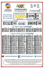Loteria De Cundinamarca Ø¯Ø± ØªÙˆÛŒÛŒØªØ± Resultados Del Sorteo 4283 Que Jugo El Lunes 11 De Abril Resultados Anteriores Https T Co Zrgxjyhlk6 Https T Co Siqsiieva5