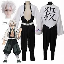 Sanemi x reader love is like a hurricane. Anime Demon Slayer Cosplay Costume Kimetsu No Yaiba Sanemi Shinazugawa Cosplay Kisatsutai Team Uniform Clothes Set And Wig Anime Costumes Aliexpress