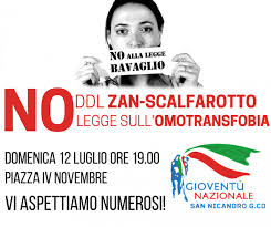 Il ddl reca il titolo di. Gioventu Nazionale In Piazza Contro Il Ddl Zan Scalfarotto Politica News San Nicandro Garganico Sannicandro Org
