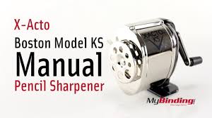 X Acto Boston Model Ks Manual Pencil Sharpener Youtube
