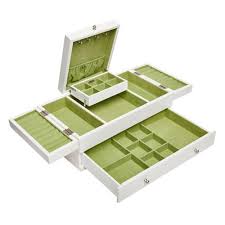 Everly White Wooden Triple Lid Jewelry Box Pier 1 Imports Wooden Jewelry Boxes Leather Jewelry Box Wooden Jewelry