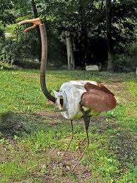 Big Bird Scrap Metal Art Metal Yard Art Metal Garden Art