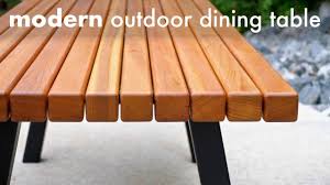 Modern Outdoor Dining Table And Pergola Build How To Woodworking With Images Modern Outdoor Dining Table Outdoor Dining Table Modern Outdoor Dining