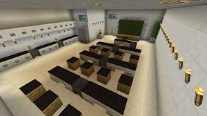Minecraft School Classroom Desk Lab Furniture Minecraft House Designs Modern Minecraft Houses Minecraft Blueprints