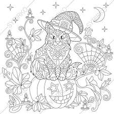Halloween coloring pages for adults. Coloring Page For Adults Digital Coloring Page Halloween Etsy Halloween Coloring Pages Halloween Coloring Halloween Coloring Sheets