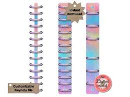 Personalise your binder and organise it the way you want Digital Planner Rings Digital Keynote File Binder Rings Rainbow For Digital Planner Digital Planner Planner Bullet Journal Ideas Pages