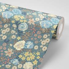 Peel and stick wallpaper comes with none of these problems. Vintage Floral Removable Wallpaper Print Peel Stick Katie Considers