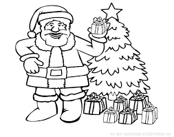 Coloriage noel le pere noel part surfer dessin. Coloriage Pere Noel Les Beaux Dessins De Fetes A Imprimer Et Colorier