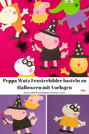 Maybe you would like to learn more about one of these? Peppa Wutz Halloween Fensterbilder Basteln Crafty Kids Diy For Kids Crafty