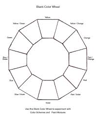 Blank Color Wheel Chart Templates At Allbusinesstemplates