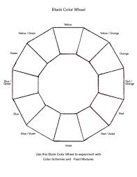 blank color wheel chart templates at allbusinesstemplates