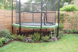 Shelley Hugh Jones Garden Design Underplanted Trampoline Small Backyard Landscaping Backyard Backyard Design