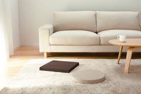 The size and structure of the sofa is designed and improved carefully, which provides a more. Sofa Rug And Coffee Table Japanese Living Room Decor Muji Japan Interior