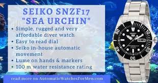 I could not be happier. Seiko Snzf17 Review Sea Urchin Automatic Watches For Men