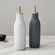 Kaloh Oil Vinegar Stoneware Containers Set Of 2 Kitchen Containers Kitchen Canisters Glass Kitchen