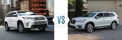 What's good, bad, and weird about this quirky car? 2019 Toyota Highlander Vs Subaru Ascent Swope Toyota
