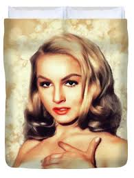 Julie Newmar, Vintage Actress #5 Bath Towel by Esoterica Art Agency