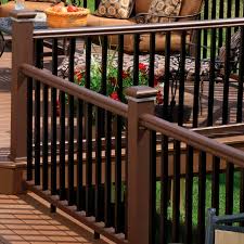 Deck lighting and rail accessories are also available. Composite Railing Radiancerail Express Azek Building Products Pvc With Bars Outdoor