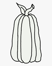 Draw two curved lines to make the firs rib of your pumpkin. Pumpkin Line Drawing Transparent Hd Png Download Kindpng