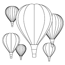 A page with one large printable hot air balloon template. Hot Air Balloon Coloring Pages Free Coloring And Malvorlagan