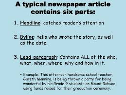 Have students analyze the difference between the headline, leading sentence and article content in terms of tense usage and vocabulary in small groups (3 to 4 students). Week 33 4 21 4 Ppt Download