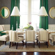 Perfect for bedroom, living room, dining room, and kitchen. Pretty Dining Room With Emerald Green Drapes Green Dining Room Dining Room Curtains Green Curtains
