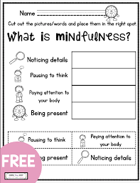 Mindfulness For Kids In 2020 Social Emotional Learning Therapy Worksheets Mindfulness For Kids