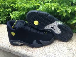 Black And Yellow 13s Mens Where To Buy Cheap Air Jordan 14 Retro Black Ferrari Basketball Shoes In 2020 Air Jordans Retro Sneakers Men Fashion Air Jordans Women