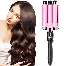 Remington ci96w1b t|studio silk ceramic slim styling wand. Amazon Com 3 Barrel Curling Iron Hair Curling Wands Hair Waver Hair Curler 14x3inch 25mm Curl Hair Styling Irons Hair Crimper Deep Waver For Curler With Temperature Control 1inch Curl For All Hair
