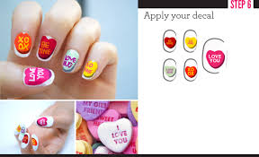 Gently peel your decal off your paper. Diy Valentine S Day Nail Decals Beautylish