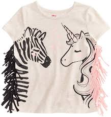 Mit dieser simplen technik werden alte shirts zum kunstwerk! Epic Threads Zebra Unicorn T Shirt Toddler Girls Created For Macy S Kind Mode Kinderkleidung Kleinkind Madchen