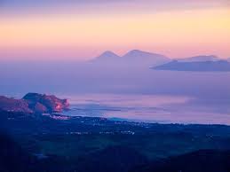 aeolian islands tindari from pizzo di novara 30 03 2014 sicilia pizzo