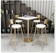 There are a lot of creative ways in which you can deal with the lack of space. Iron Bar Chair Simple Fresh Milk Tea Shop Table Chair Net Red Bar Table Chair Combination High Table Chair Small Round Table Restaurant Sets Aliexpress