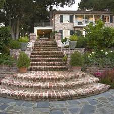 Curved Brick Steps Design Ideas Pictures Remodel And Decor Brick Steps Front Porch Steps Exterior Stairs