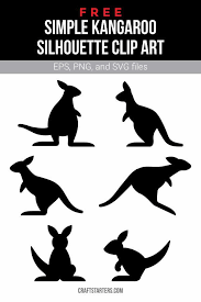 Download Free Simple Kangaroo Silhouette Clip Art Clip Art Silhouette Clip Art Art