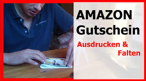 In diesem kostenlosen download gutscheine zum ausdrucken sind verschiedene geschenkgutscheine für jeden anlass in einem paket enthalten. Amazon Gutschein Ausdrucken Falten Video 2 Youtube